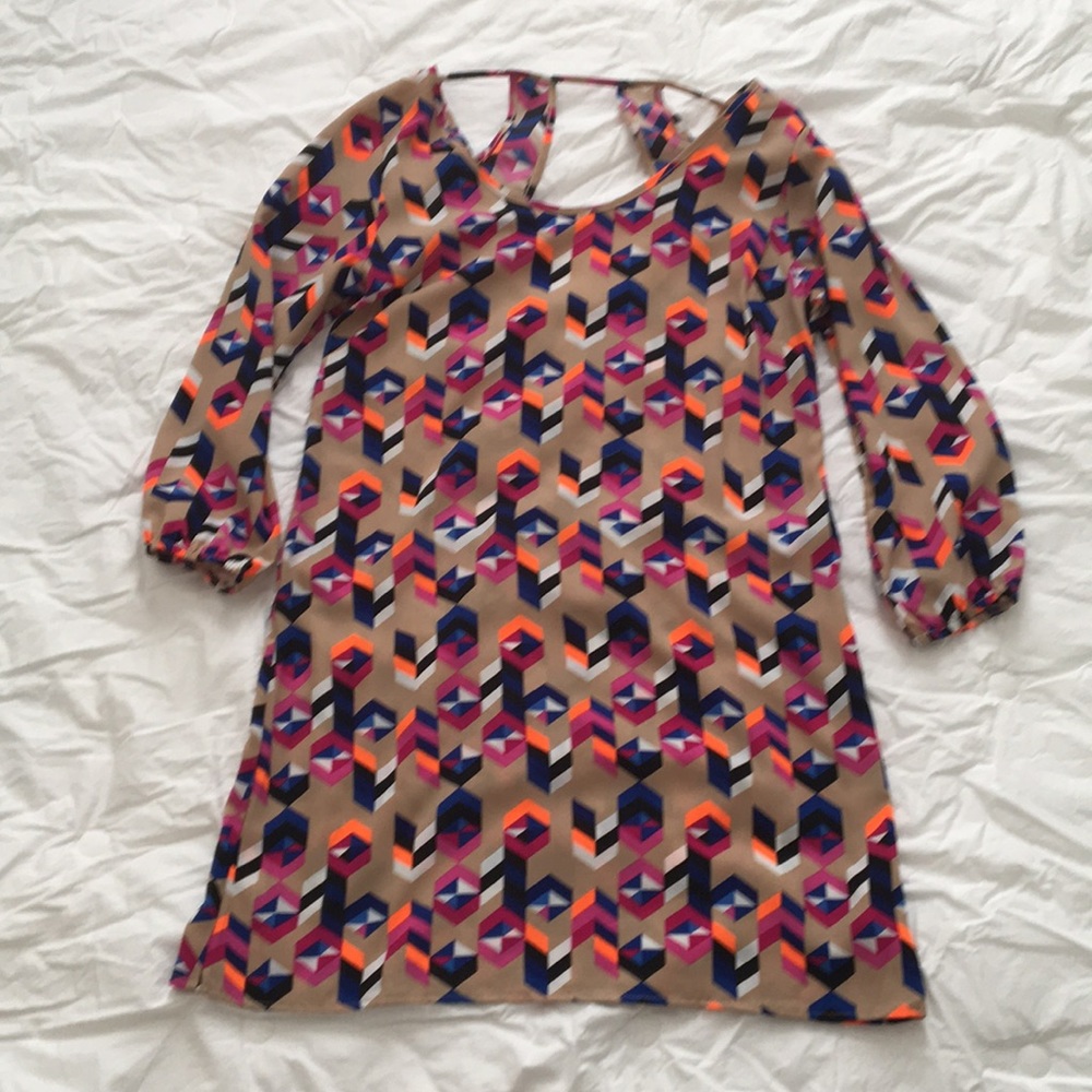 Long sleeve mini dress